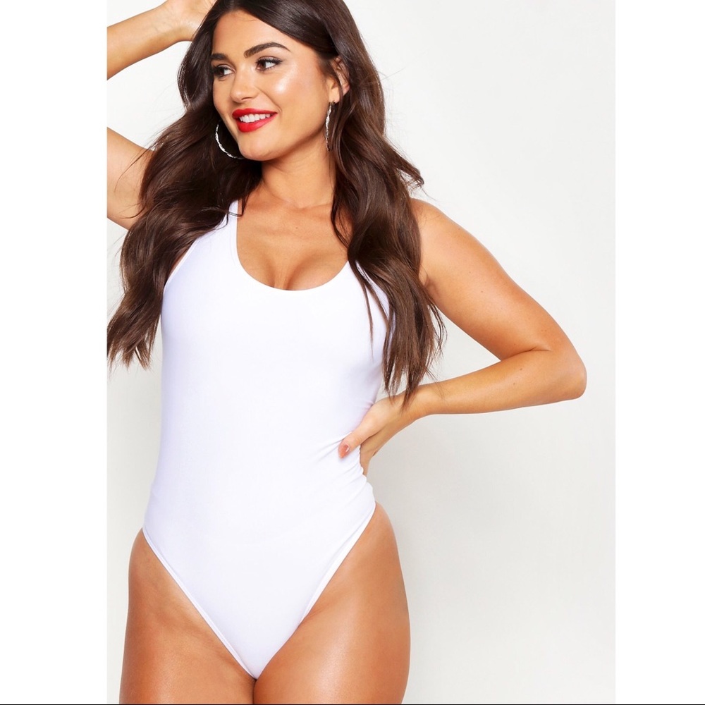 White One Piece Swimsuit